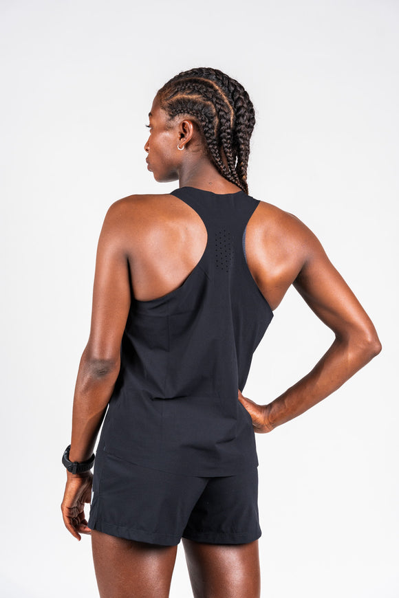 débardeur de running noir pour femme