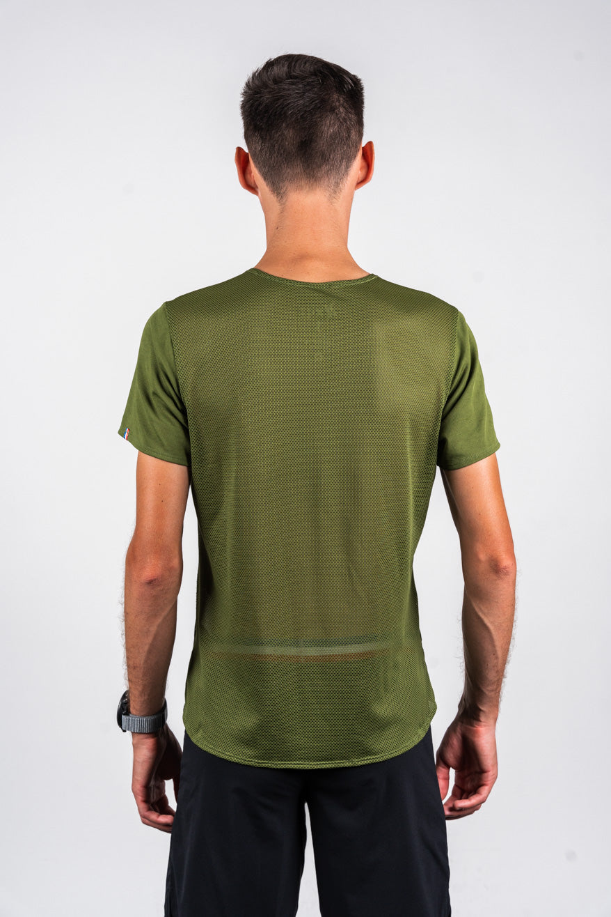 T-shirt Homme Sensus AERA Kaki 1.63 kgCo2eq - Made in France et recyclé (En  précommande)