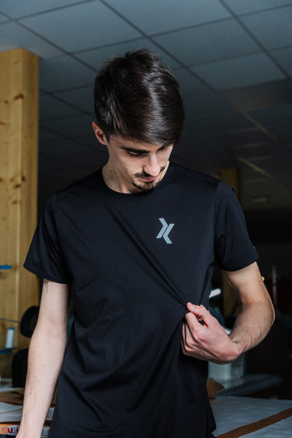 T-shirt de running rêvé Sensus Homme Noir