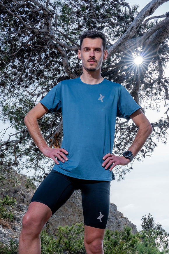 T-shirt de running rêvé Sensus Homme Bleu