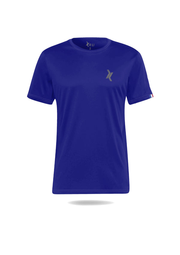 t-shirt de sport bleu pour homme éco-responsable