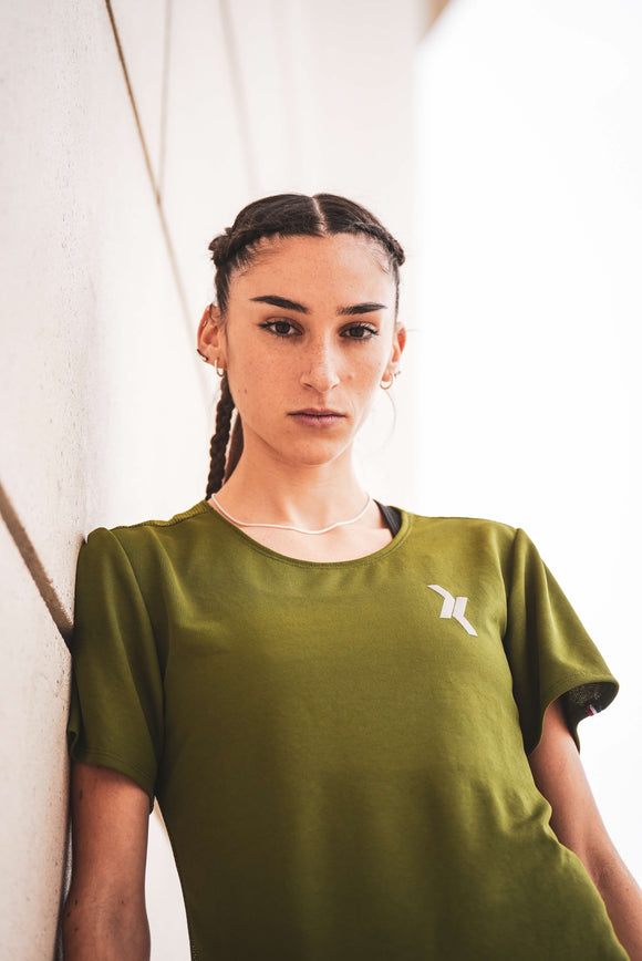 t shirt sport running femme - made in france - recycle recyclable eco-responsable