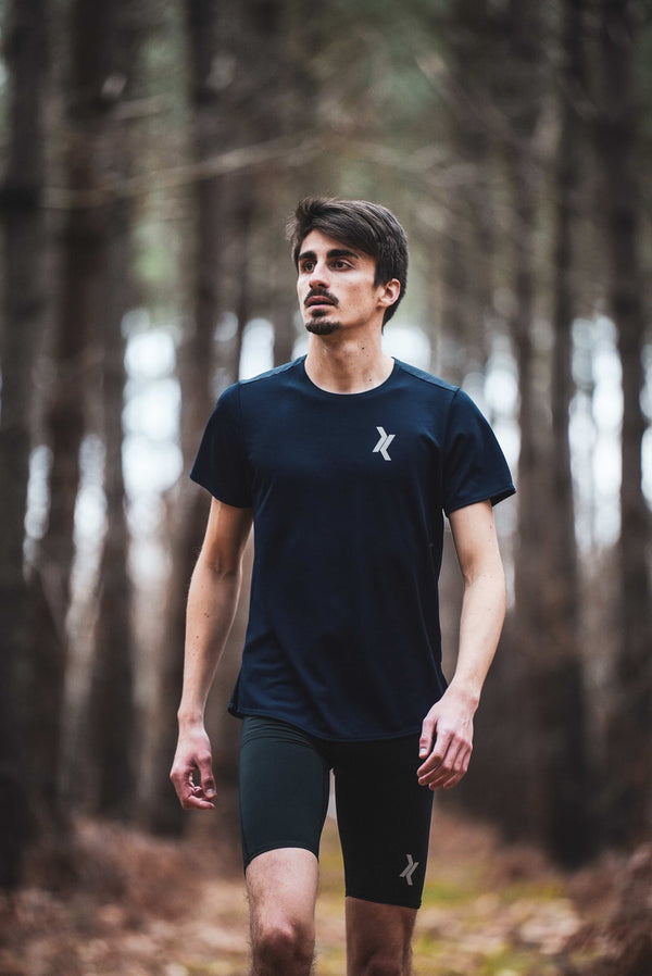 t-shirt de sport et running sensus ADN Bleu